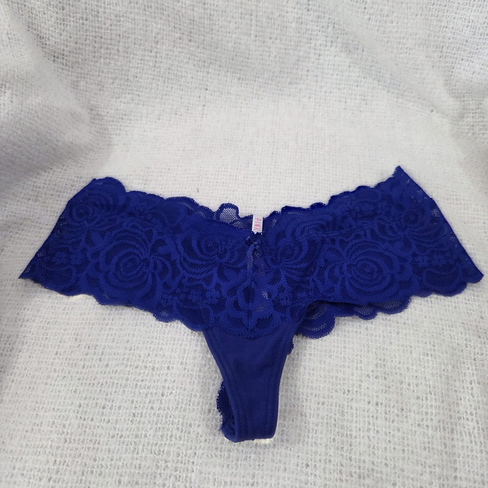 Victoria's Secret Royal Blue Lace Panties